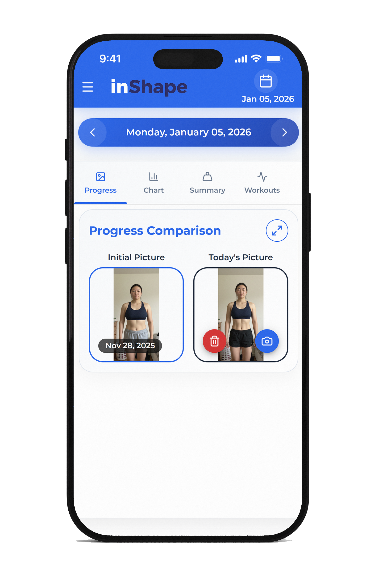 Progress Photos Comparison