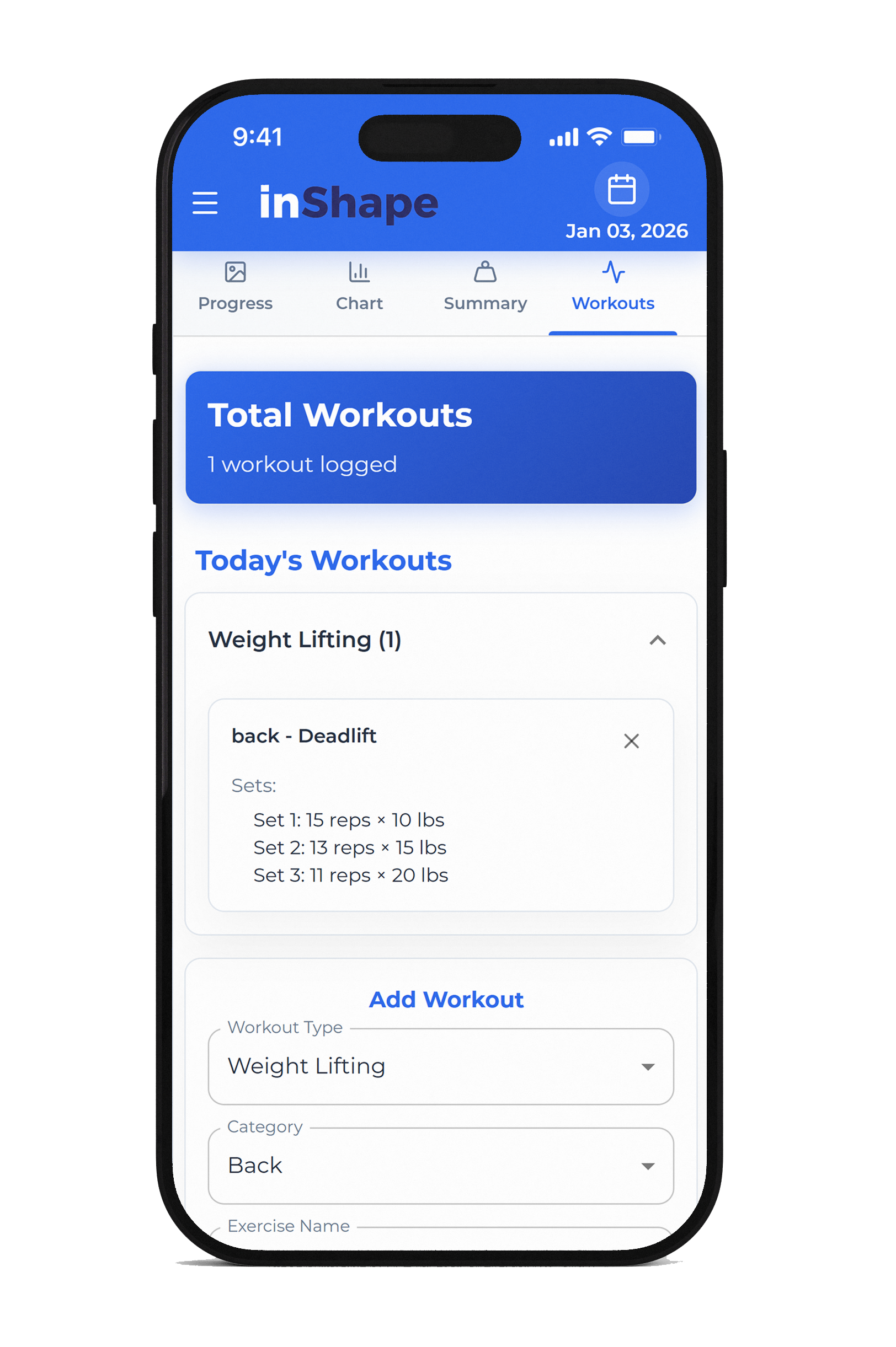 Workout Tracking